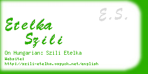 etelka szili business card